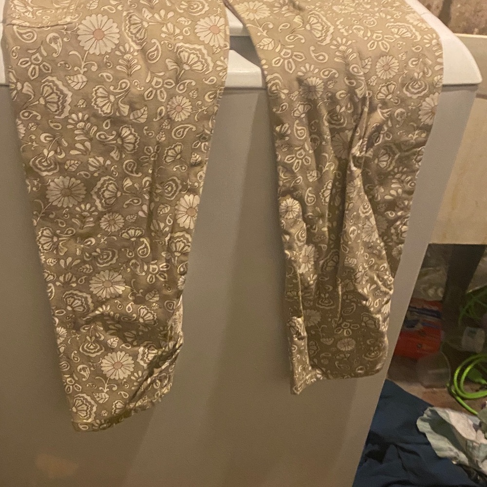 Dickies Beige Floral Pants